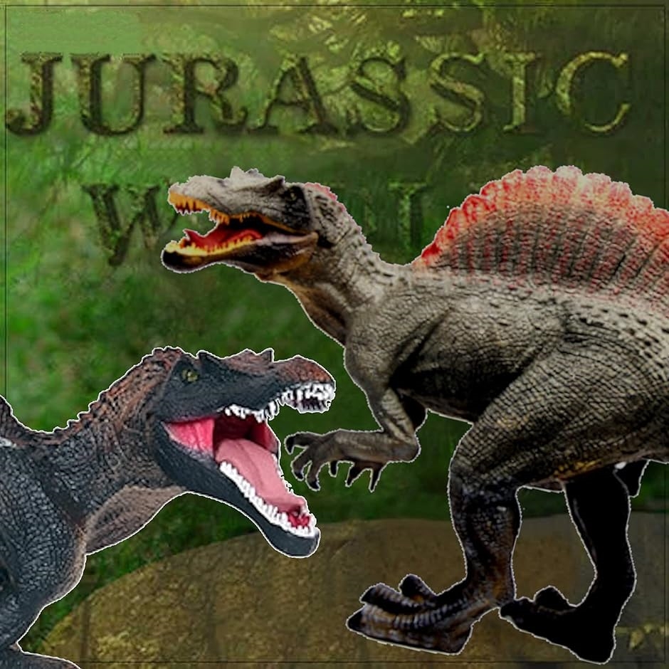 恐竜 おもちゃ 古代生物 フィギュア 肉食恐竜 海 人形 スピノサウルス＋モササウルス2体｜horikku｜04