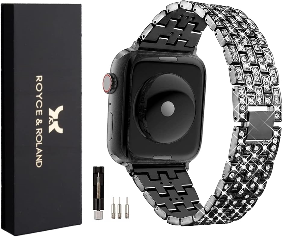 Apple Watch キラキラ ベルト バンド 工具付属 ジルコニア お洒落 