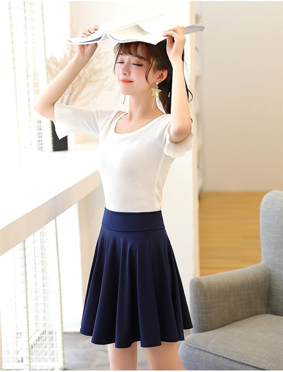 美品！トーナル サイドベルトフレアスカート ネイビーMサイズ38紺 楽天市場】【 ベルメゾン 】色落ちしにくいデニム調フレア