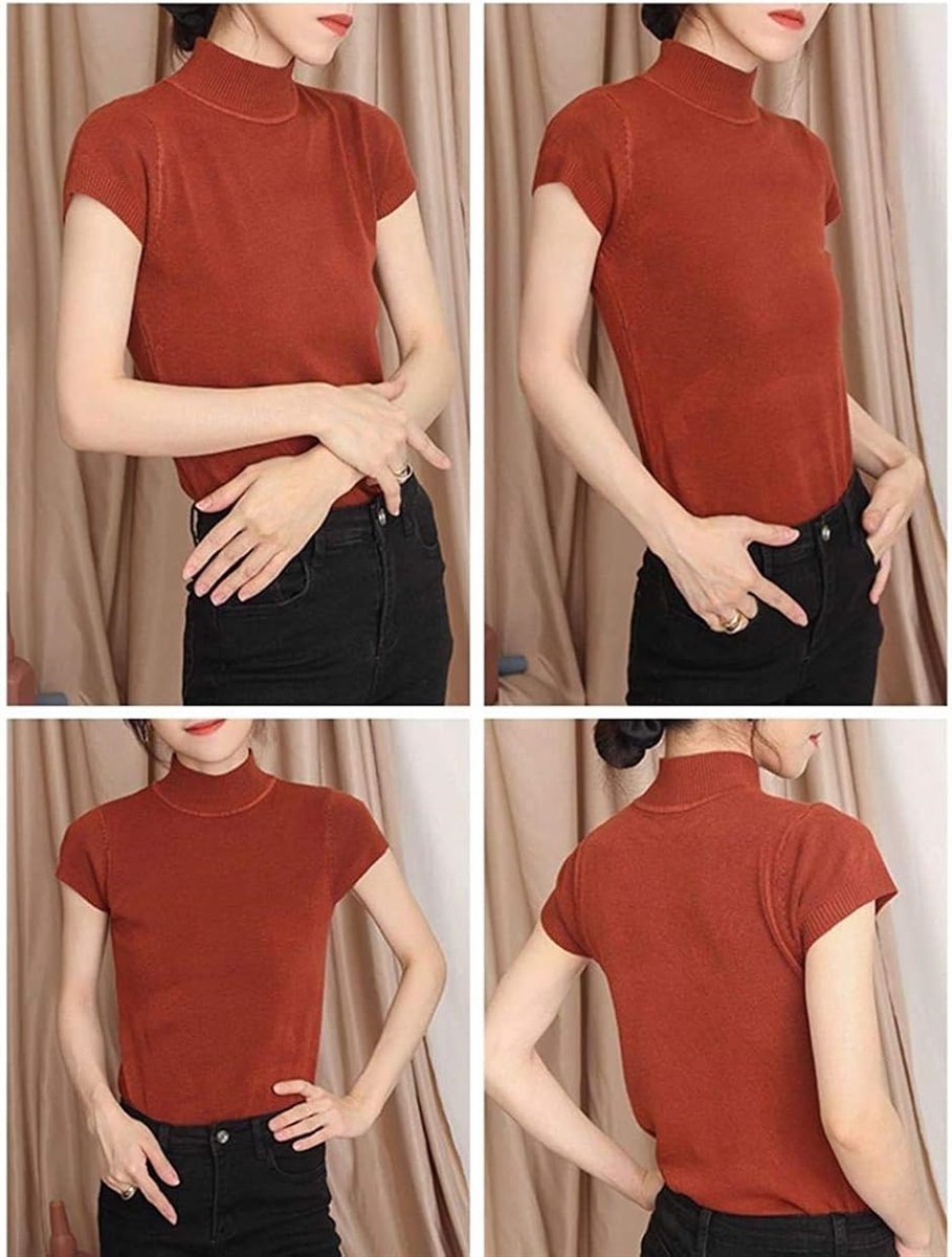 67523　PLEATSPLEASE　ハイネック　半袖カットソー 楽天市場】カットソー ハイネック 半袖 レディース tシャツ