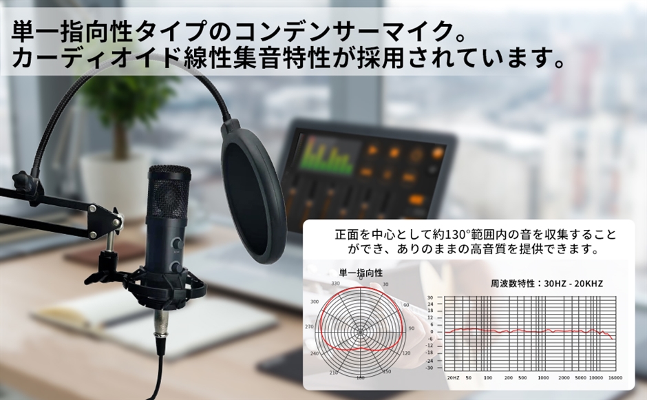 Amazon.co.jp: FerBuee XLR USB ダイナミックマイク RGBライト