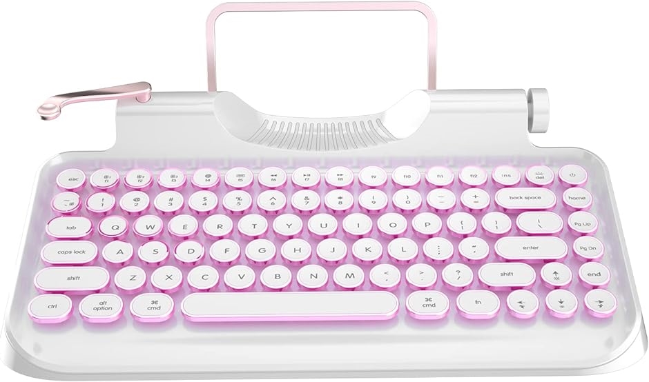 タイプライター キーボード bluetooth/usb 同時3台デバイス対応