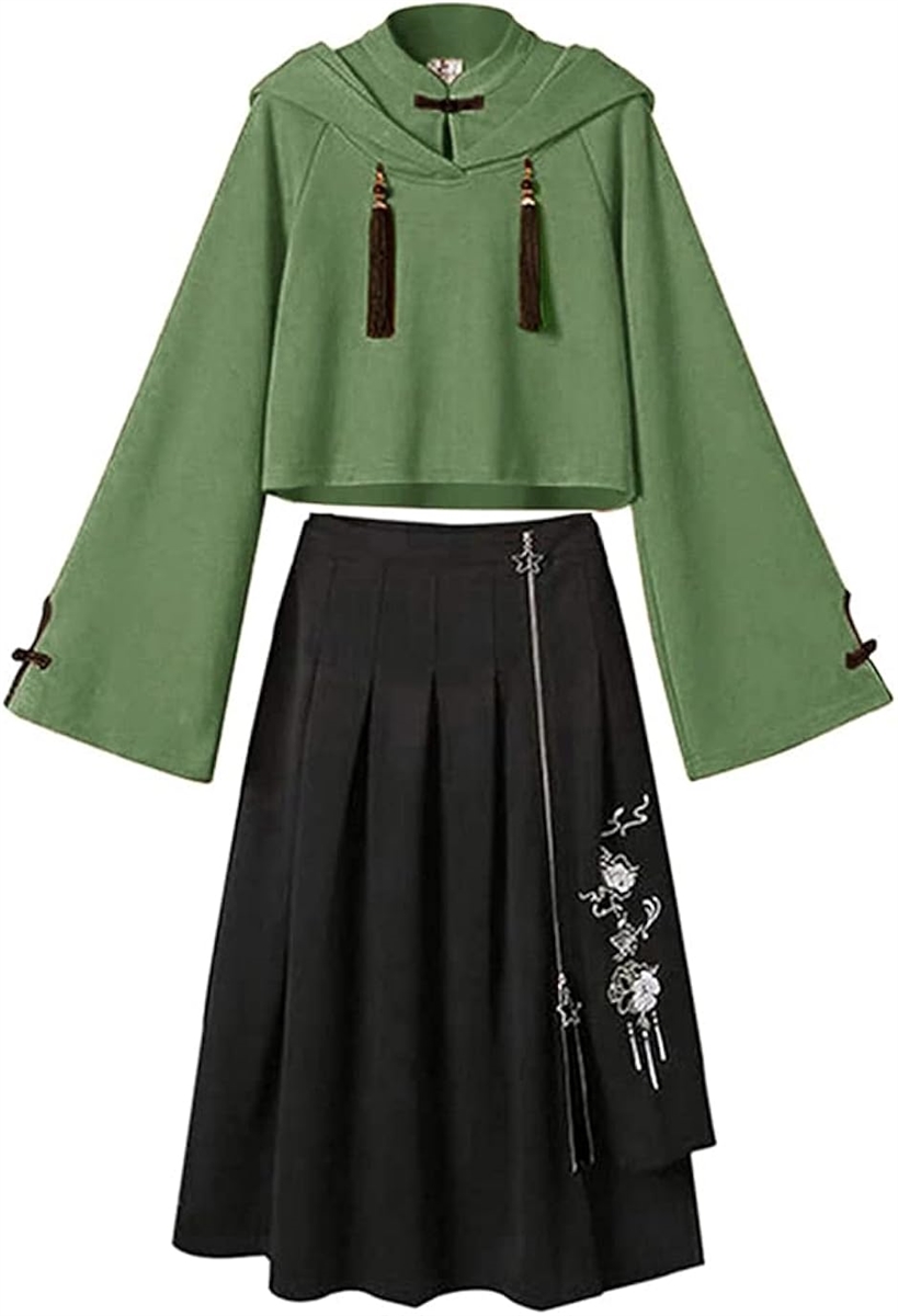 オリジナル 洋服 中華風 スカートセット　L283＃ 三翎---福壽三多シリーズ】☆チャイナ風スカート☆ 2color まき