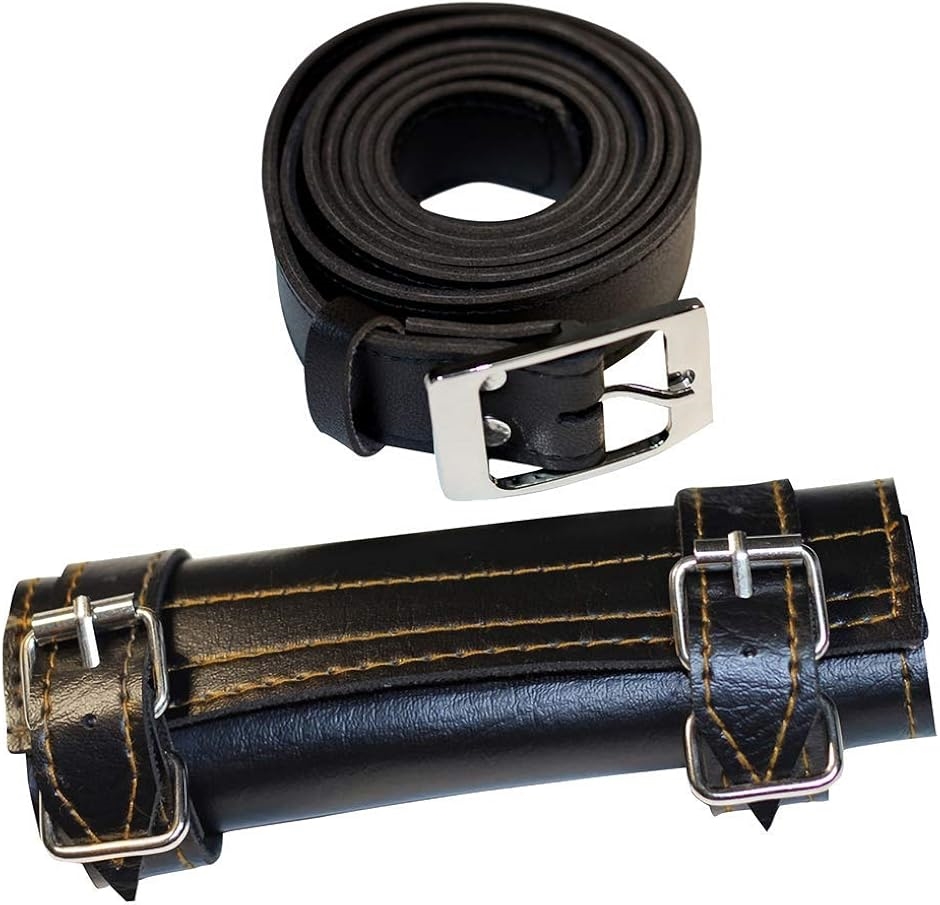 レザー帯刀ベルト ソードベルト 腰用 剣 ホルダー コスプレ 演劇(1本用