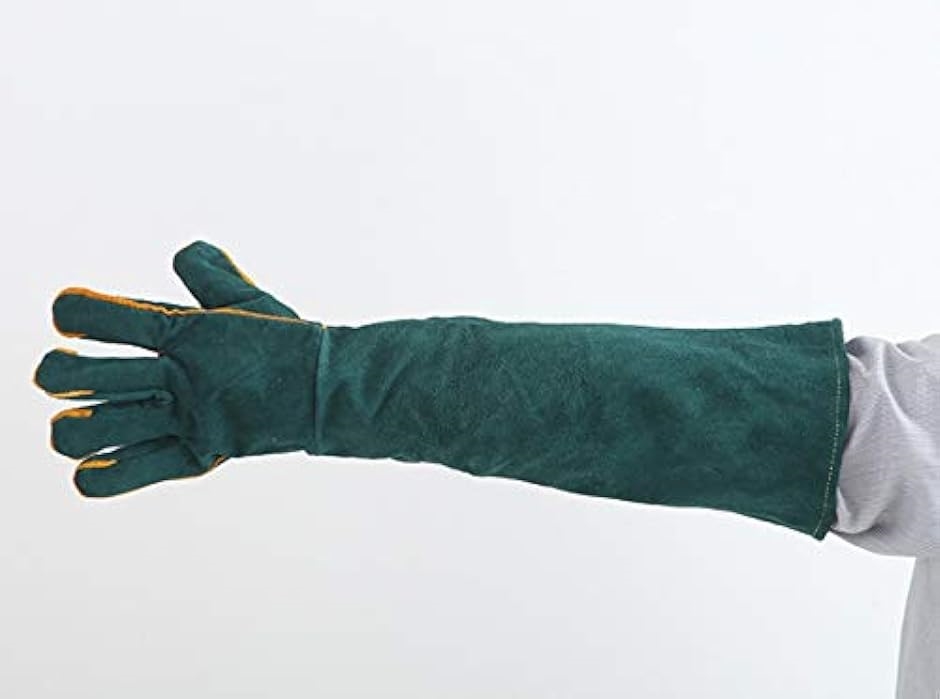 ペットグローブ キャンプ バーベキュー 手袋 園芸 動物 爬虫類 噛みつき 引っかき 耐熱 厚手( 緑,  60cm)｜horikku｜04