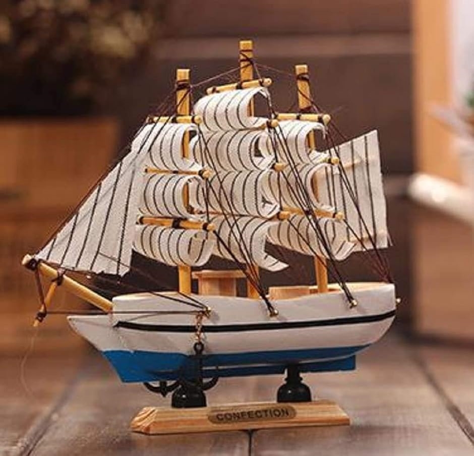 帆船 模型 手作り 完成品 海賊船 インテリア 装飾 に( .16cm
