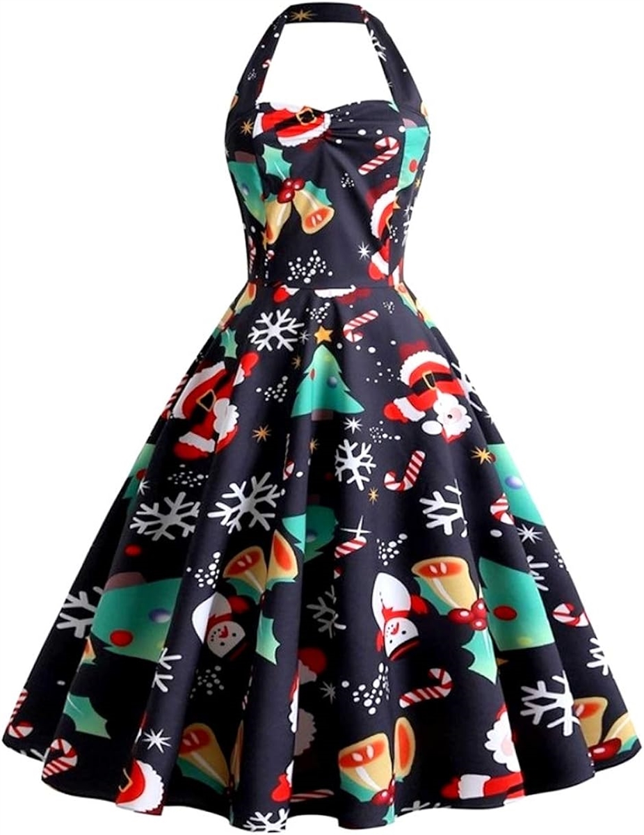 クリスマス コスプレ 衣装 ドレス ノースリーブ レディース サンタクロース e564( Dタイプ,  M)