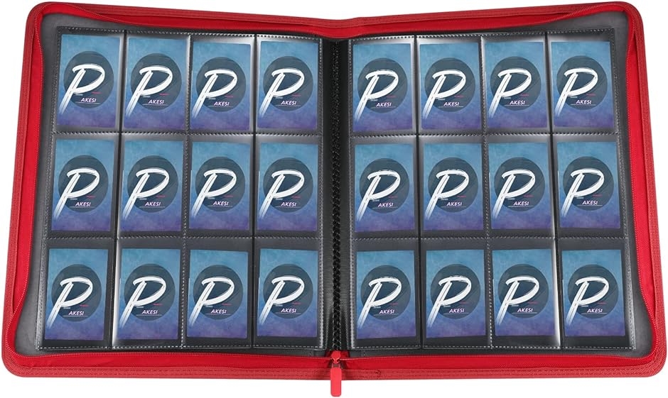 スターカードカードファイル 12ポケット 480枚収納( レッド