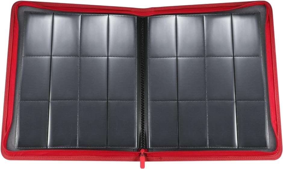 スターカードカードファイル 12ポケット 480枚収納( レッド
