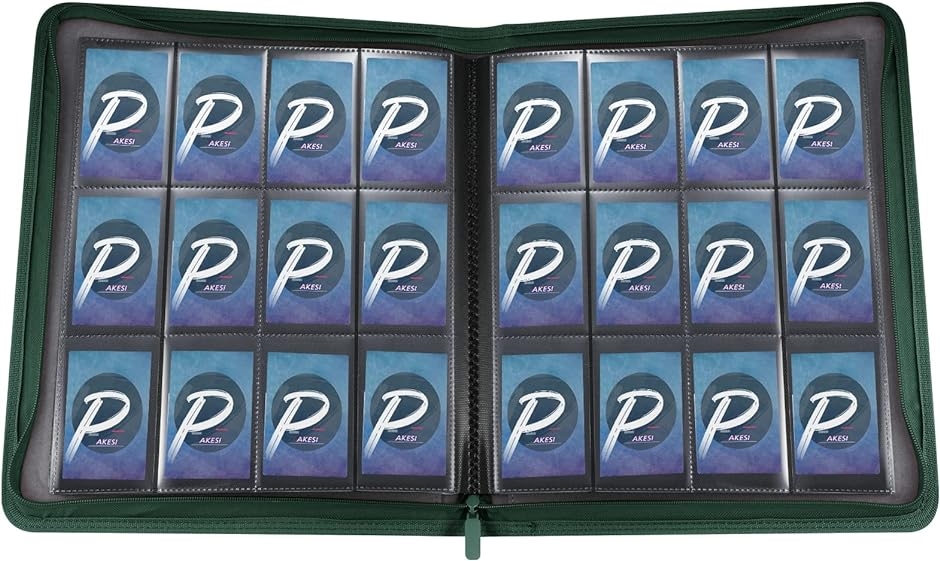 スターカードカードファイル 12ポケット 480枚収納( グリーン