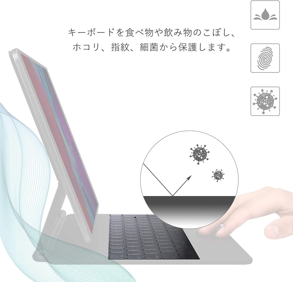 iPad Magic Keyboard用 MDM( 透明, iPad Air Pro 11 Magic Keyboard