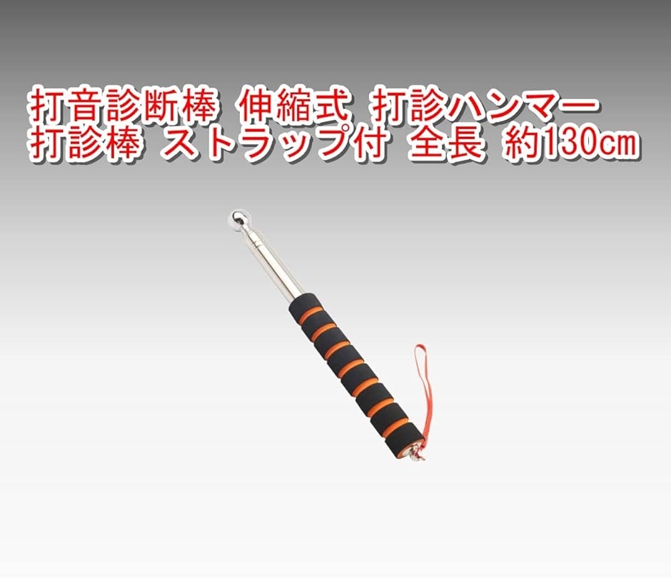 ワズチヨ 打診棒 だしんぼう 打音診断棒 伸縮式 打診ハンマー ストラップ付 全長 130cm マルチ( 130cm マルチ)｜horikku｜02