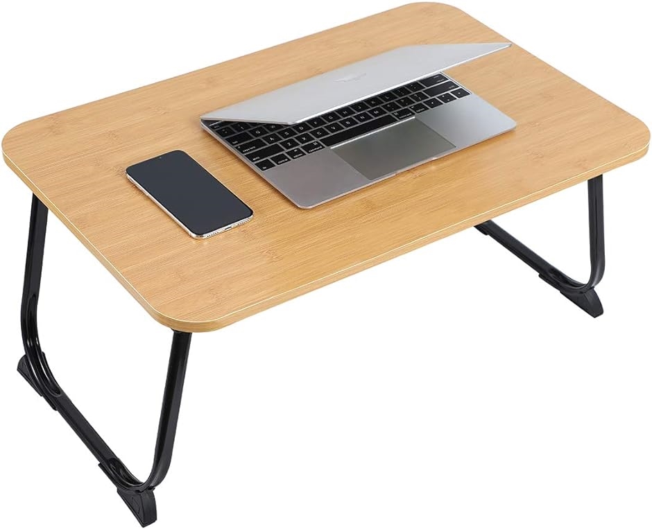 折り畳みテーブル ローテーブル ラップトップテーブル アウトドアテーブル 座卓 折りたたみ 軽量( ブラウン,  60x40x28cm)