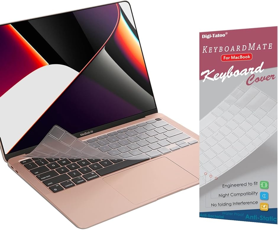 US英語配列 旧型 MacBook Air 13.3 用 キーボードカバー M1チップ 搭載