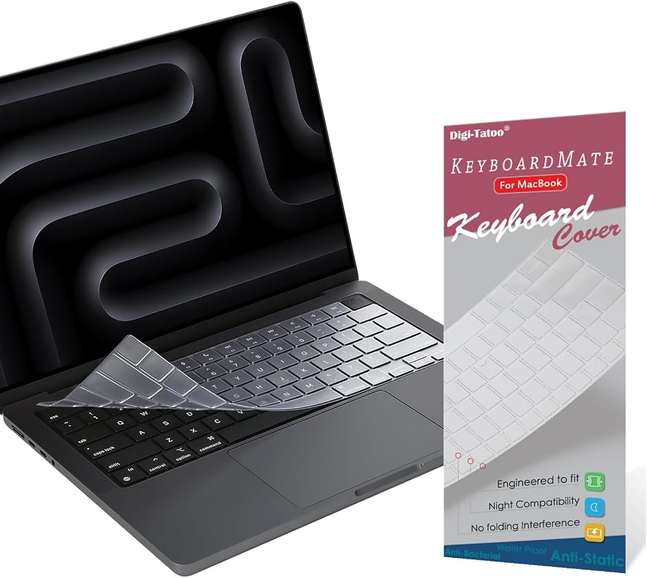 US英語配列 2026〜2022 MacBook Air 13/15 Pro 14/16 NEO - MDM (透明