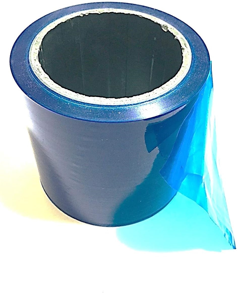 マスキングテープ 養生テープ 表面保護フィルム 塗装テープ 表面保護テープ 車 幅10cm 長さ100m 01 ブルー( 01 ブルー)｜horikku