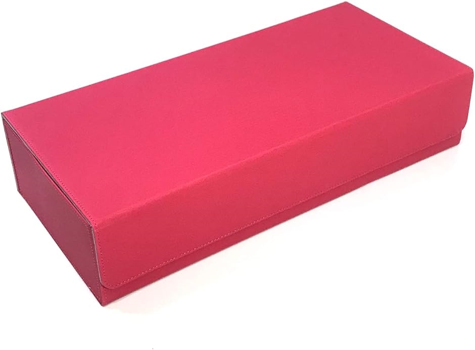 トレカ カードデッキケース トレーディング 約550枚収納 レザー カードケース ホルダー ストレージボックス( タイプD: ピンク)