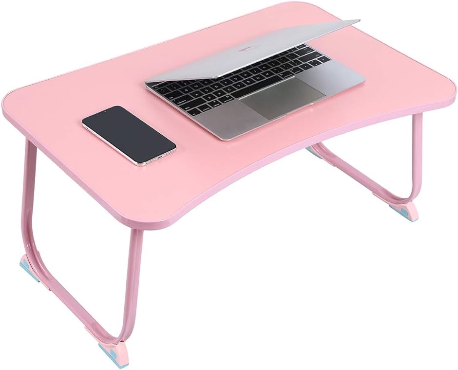 折りたたみテーブルベッドテーブル ローテーブル ラップトップテーブル 和風ローデスク 座卓 多機能( ピンク,  60x40x28cm)｜horikku｜02