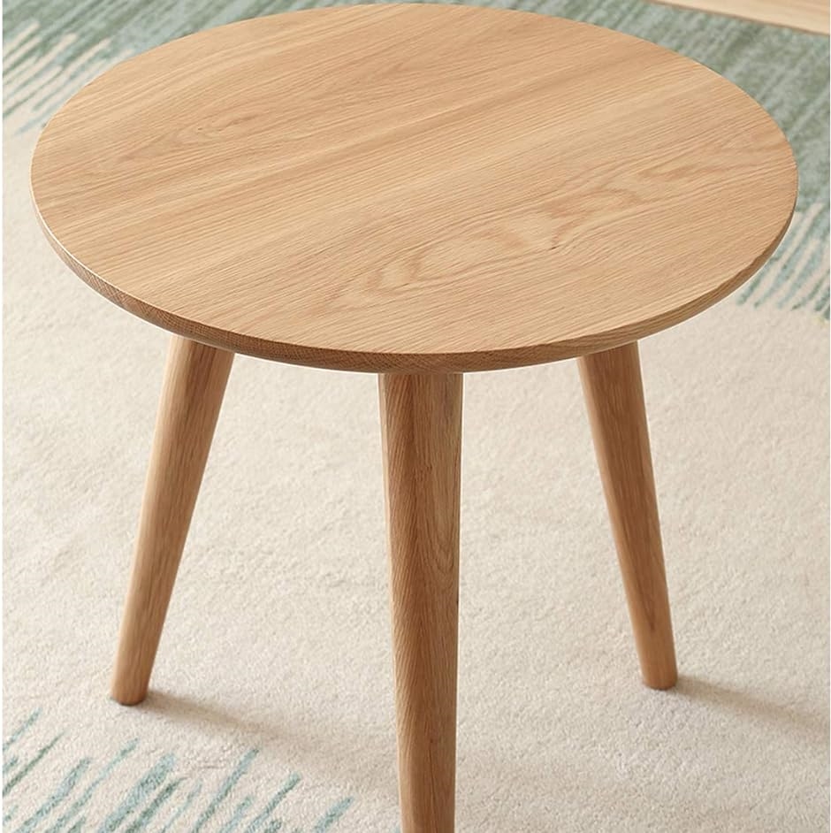 サイドテーブル 丸 カフェテーブル ダイニングテーブル MDM( Light Oak,  50x50x60cm)｜horikku｜05