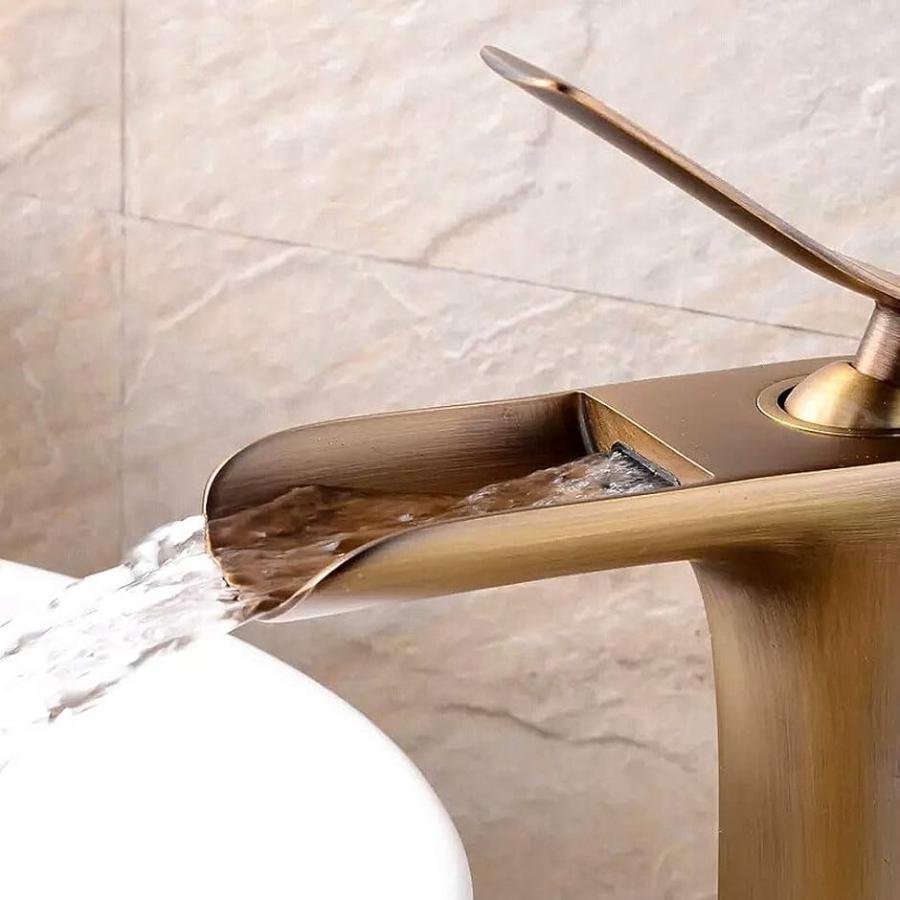 洗面用　アンティーク　蛇口　シングルレバー　手洗い鉢　SK220(　混合水栓)　立水栓　手洗いボウル　洗面台