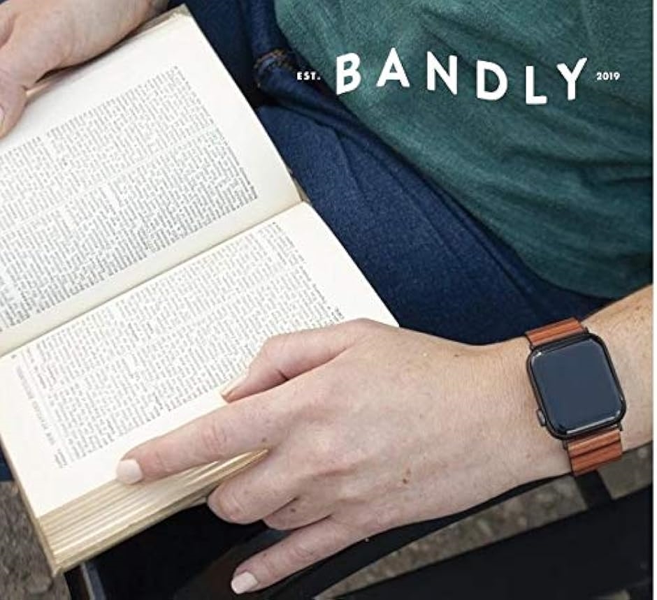 アップルウォッチバンド Bandly Bands 全てのAPPLE WATCHシリーズに対応( ローズウッド, 42-44mm ...