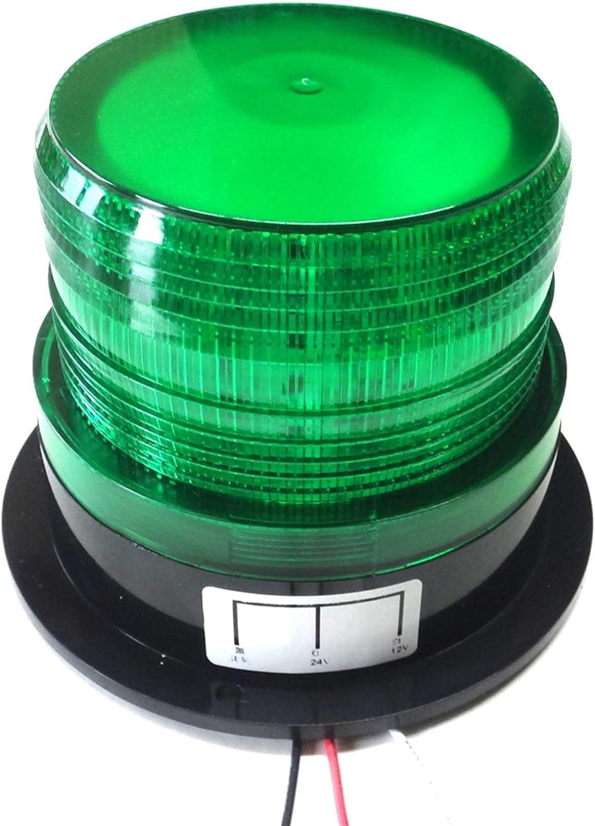 LED 警告灯 自警団 パトロール 12 / 24 V 兼用 非常灯 緊急灯 点滅 信号灯 作業灯 表示灯 強烈 ライト( Green)｜horikku