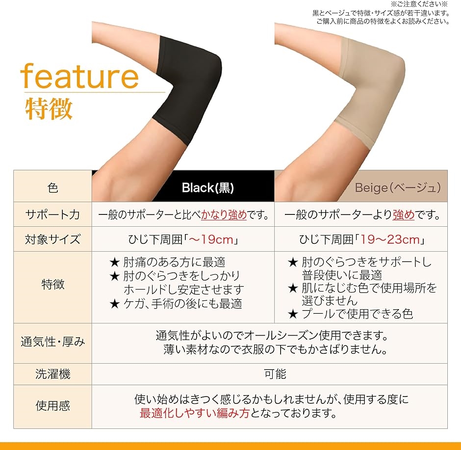 スーパーセールキュトム 肘サポーター 2枚セット 説明書付き( フリーサイズ) サポーター