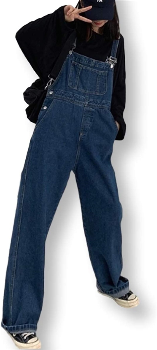 オールインワン オーバーオール デニム ジーンズ  S/M/L Amazon | [LXIGAFFU] デニム サロペット レディース