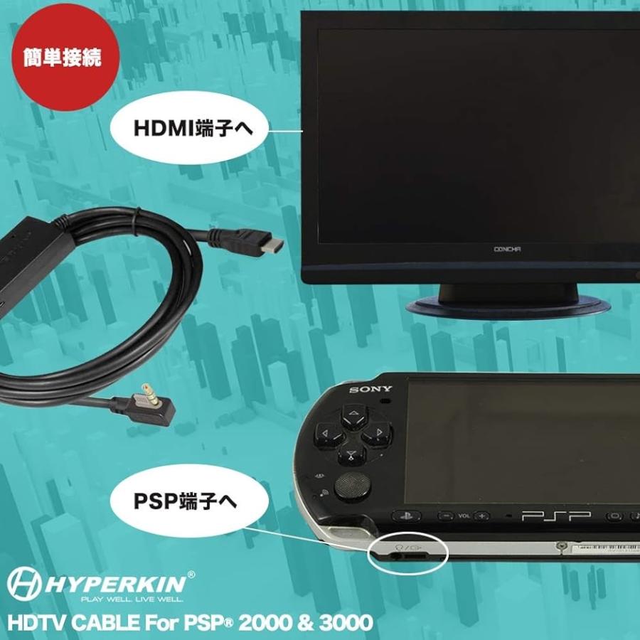 ハイパーキン HDMI変換ケーブル PSP 2000 3000 用 HDTV CABLE For WELLSオリジナル( Black)｜horikku｜05