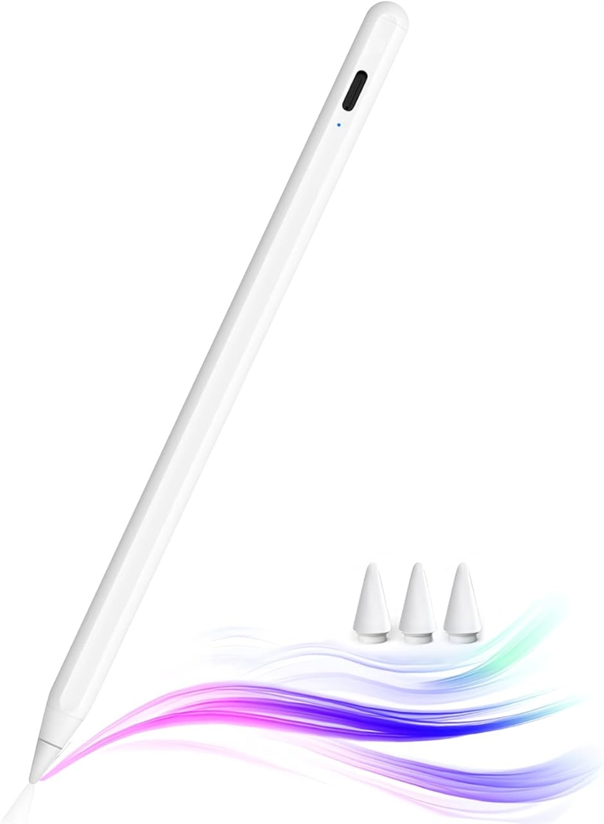 iPad�p�y���V�� �A�b�v���y���V����p�y�� 2018�N�`2026�N iPad�Ή� �^�b�`�y�� �������x �ɍ� (�z���C�g)