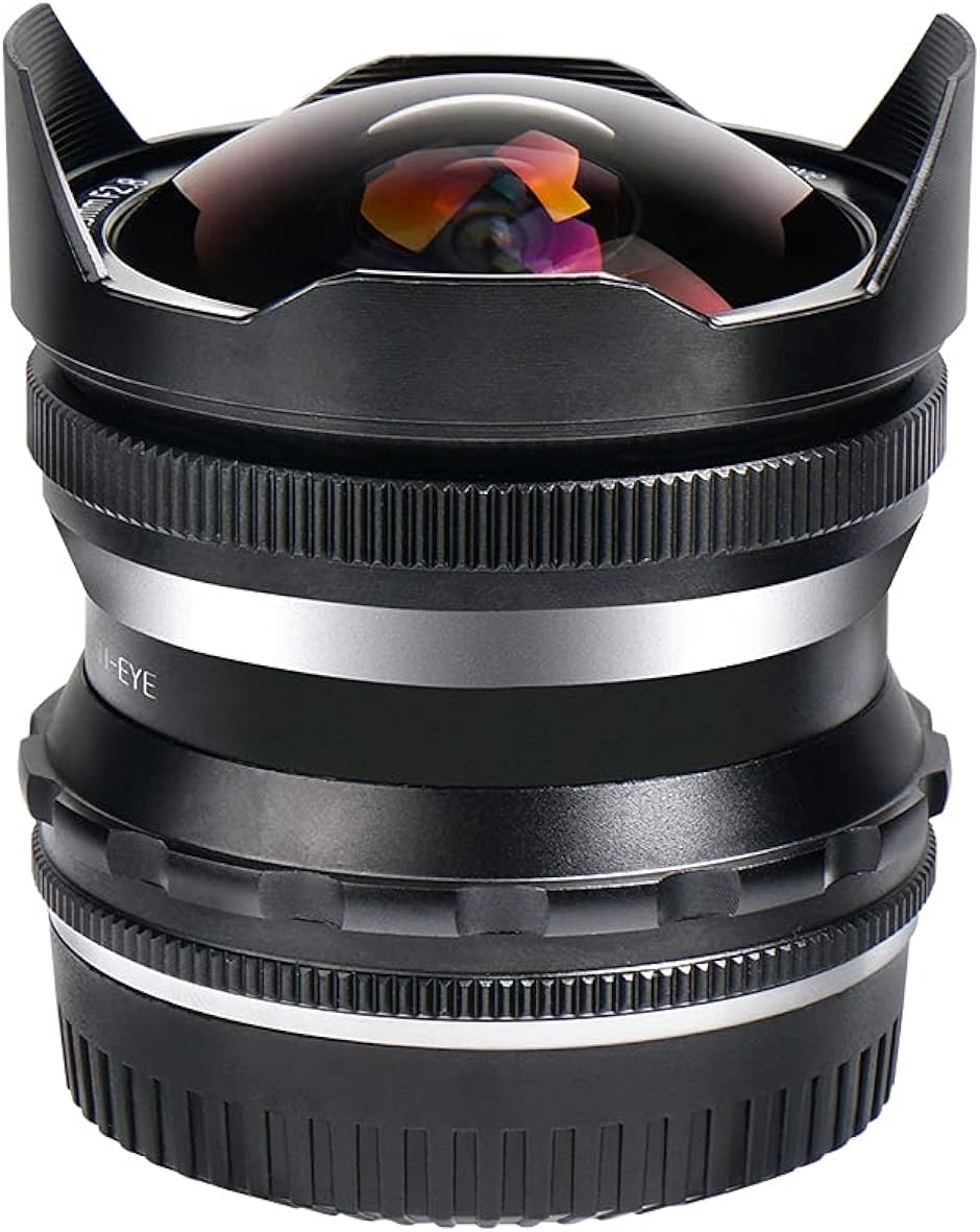 7.5mm F2.8 カメラ交換レンズ 超広角 魚眼レンズ 手動式 M4 /( 黒