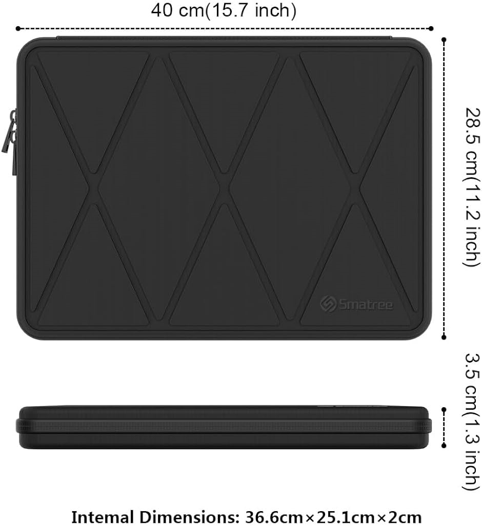 ラップトップケース Surface Pro 15.6インチ/Apple Macbook MDM( ブラック,  16インチ)｜horikku｜06