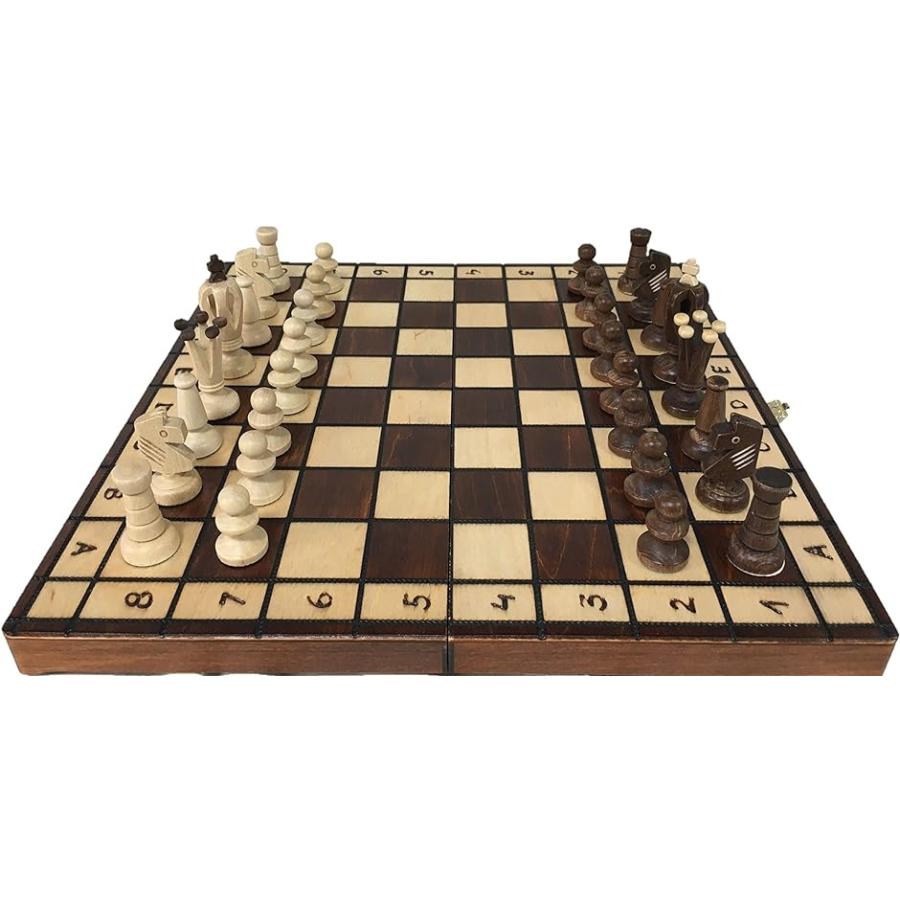 ポーランド製 ハンドメイド・チェスセット Wegiel Chess Royal / King's 36 ロイヤル36｜horikku