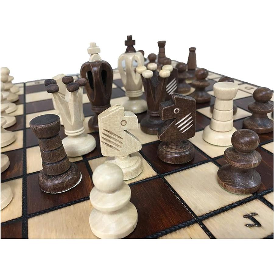 ポーランド製 ハンドメイド・チェスセット Wegiel Chess Royal / King's 36 ロイヤル36｜horikku｜04