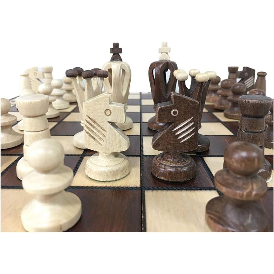 ポーランド製 ハンドメイド・チェスセット Wegiel Chess Royal / King's 36 ロイヤル36｜horikku｜05