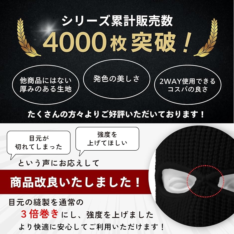 Amazon.co.jp: [クインテット] 目だし帽 バラクラバ 覆面