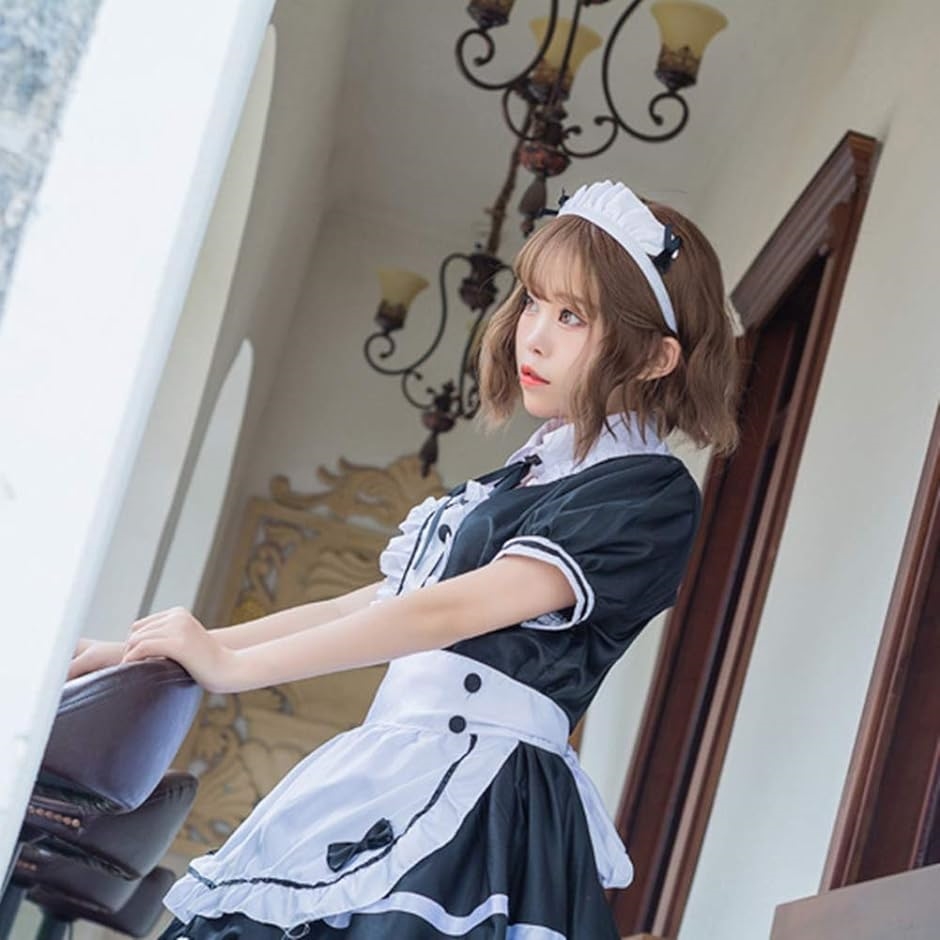 流行に コスプレ メイド服 XL ハロウィン アニメ コスチューム