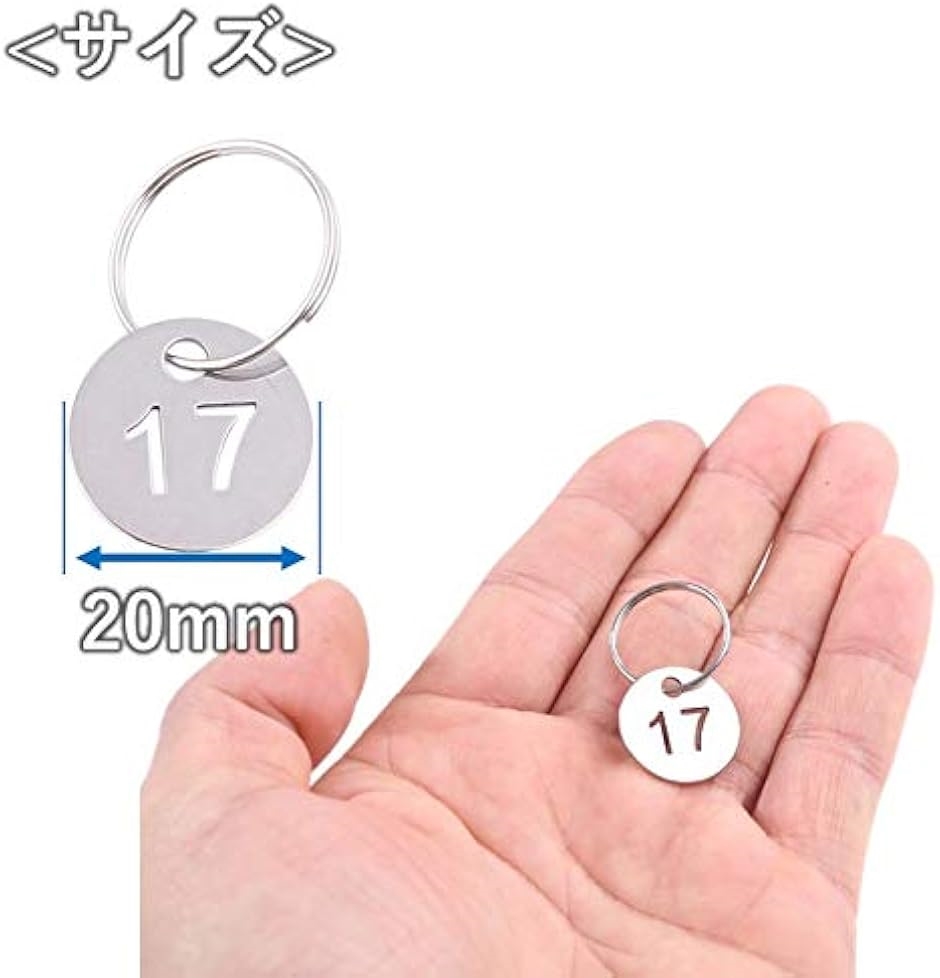 ドア番号タグ クローク 両面 業務管理用 番号札 キーラベルタグ 防水