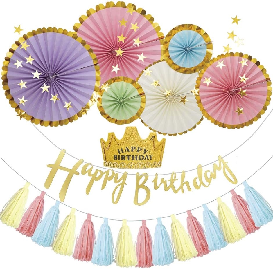 MUAH. バースデー Happy Birthday デコレーション ガーランド
