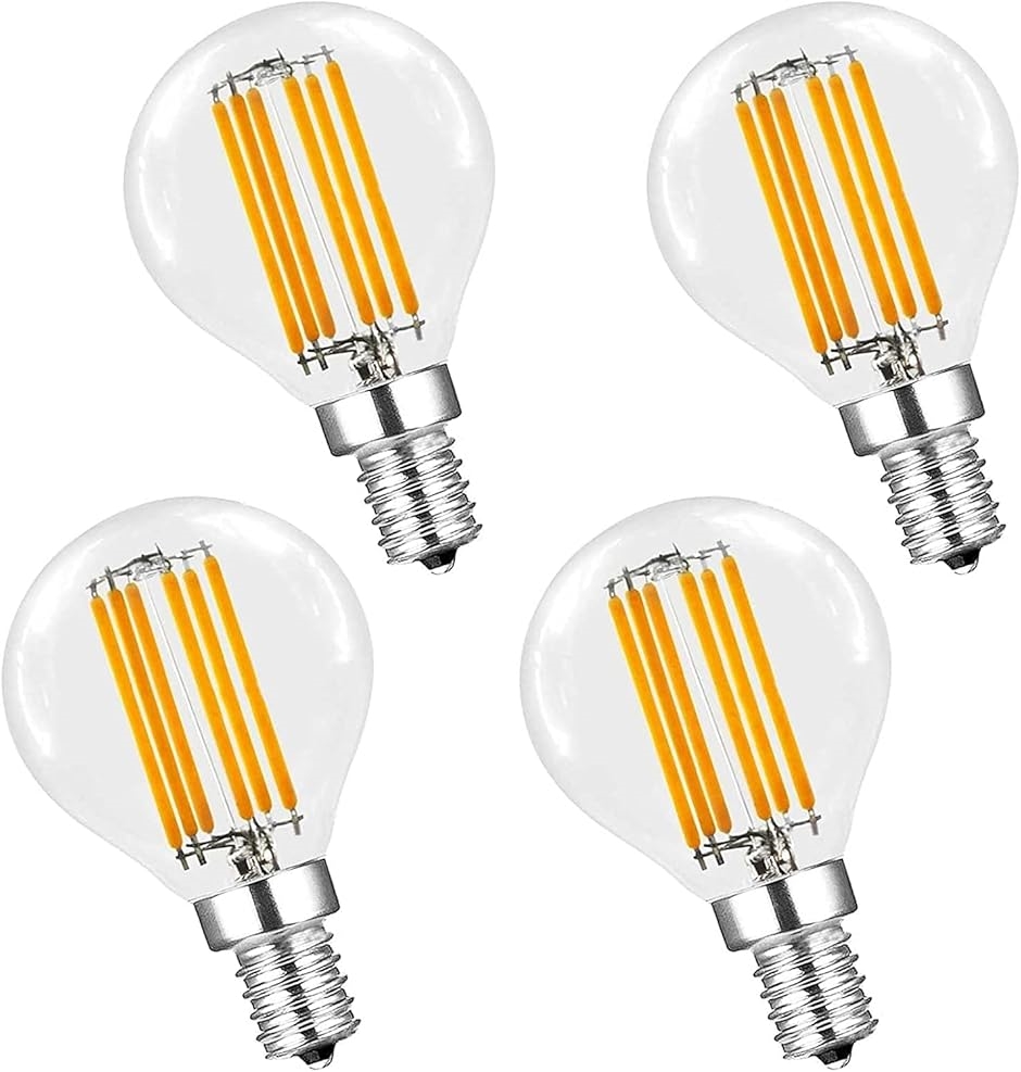 KY LEE G45 6W 110V LED �t�B�������g�d�� E14���� 2700K�g�F�E�H�[���z���C�g 4��( LIB-0017)