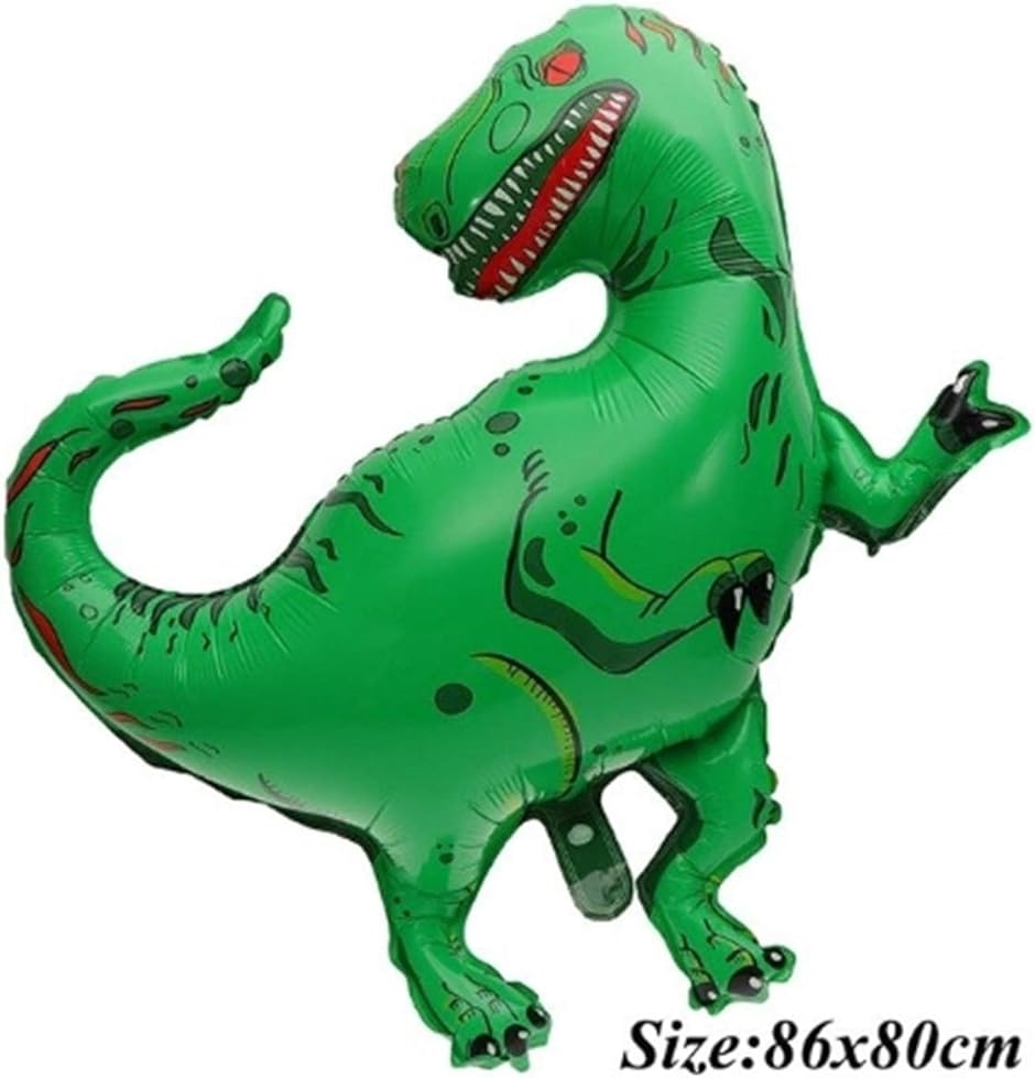 Pile Stone アルミ 風船 Ｂｉｇ サイズ 恐竜 おもちゃ アルミバルーン 恐竜セット( マルチカラー)｜horikku｜05