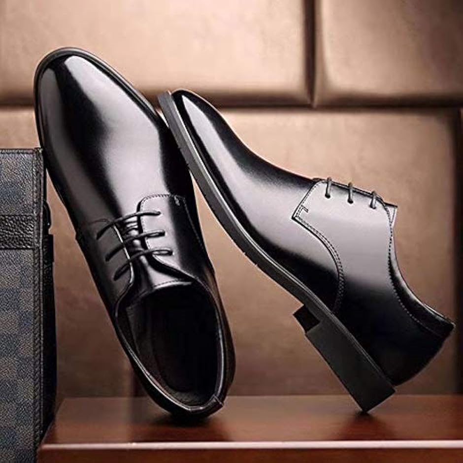革靴 メンズ ビジネスシューズ 就活 通勤 紳士靴( ブラック,  25.0 cm)｜horikku｜06