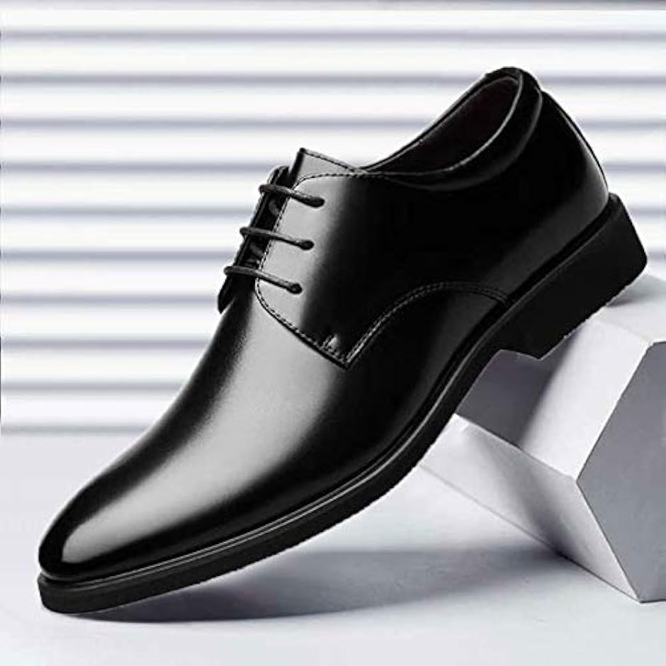 革靴 メンズ ビジネスシューズ 就活 通勤 紳士靴( ブラック,  25.0 cm)｜horikku｜07