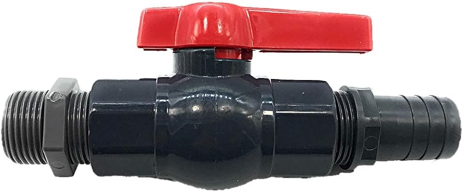 ローリータンク専用 25A・1B 樹脂製ボールバルブ ニップル タケノコ 3点セット 内径30ｍｍ ホース用( 内径30ｍｍ ホース用)｜horikku