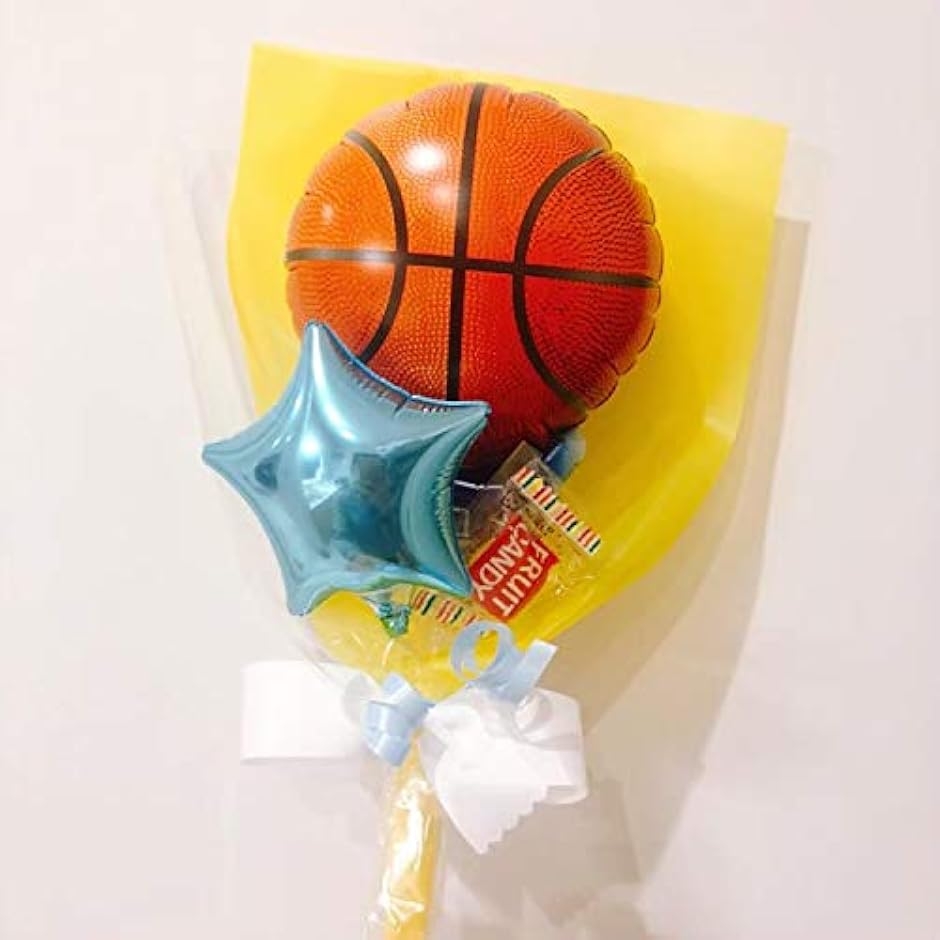 ミニメッセージキャンディーブーケ (バスケットボール)