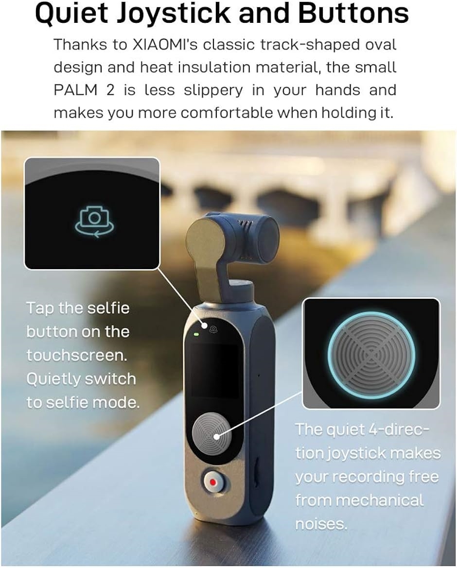 GoPro - 【5%OFFクーポン】Fimi Palm 2 ジンバルカメラ 4K/30fps FIMI Palm 2Proアップグレードされた3軸ジンバルカメラ