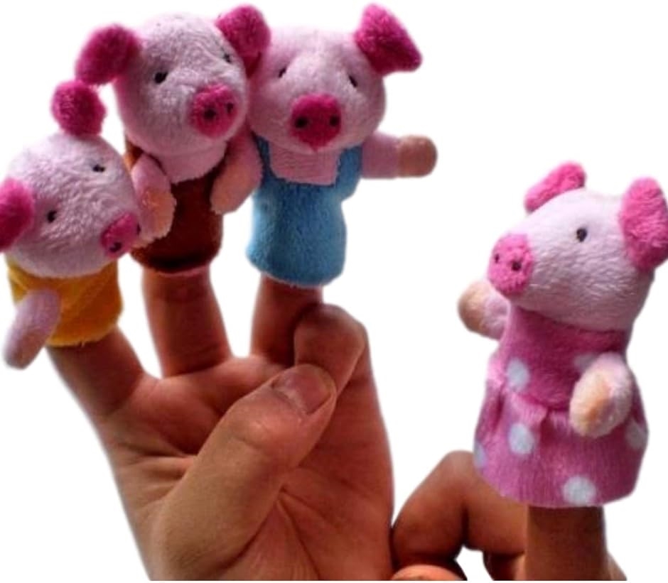 指人形 童話 セット シリーズ 絵本 知育玩具 キャラクター 動物 三匹のこぶた