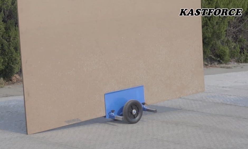 KF4002 パネル台車 ボード台車 ドア台車 耐荷重250kg 石膏ボード ドリー 8インチノンフラットタイヤ採用( ブルー)｜horikku｜05