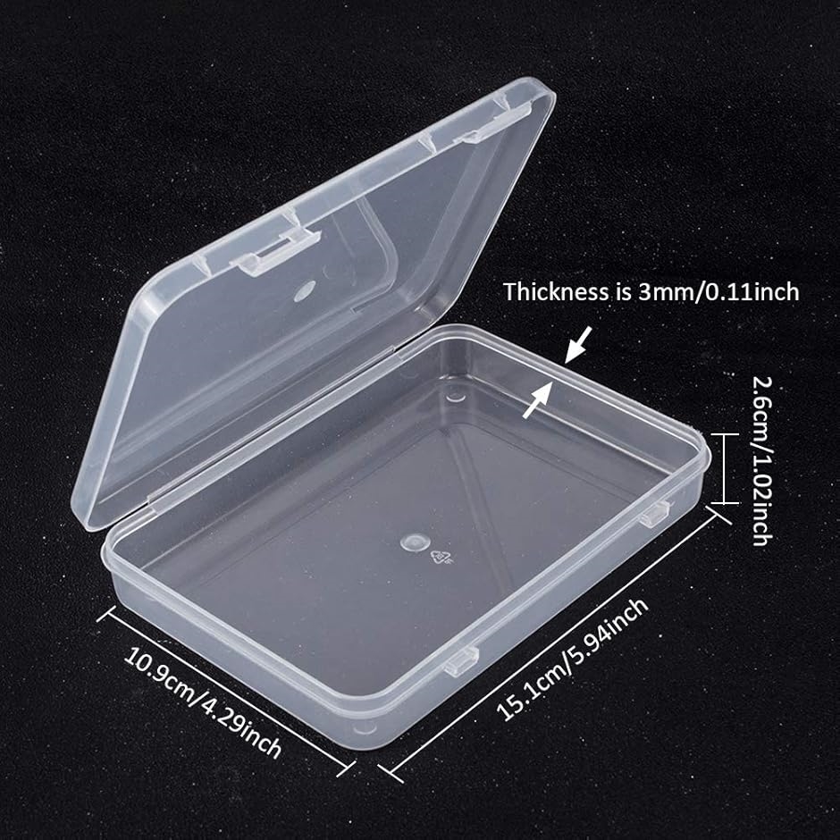 透明プラスチック収納ケース　1個 Amazon｜BENECREAT 60個セットPVC透明プラスチックケース 6x6x6㎝ 保護