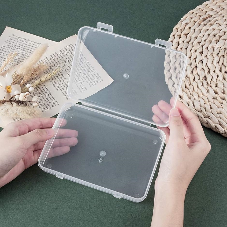 5個15.1x10.9x2.6cm長方形小物収納ケース プラスチックケース クリア